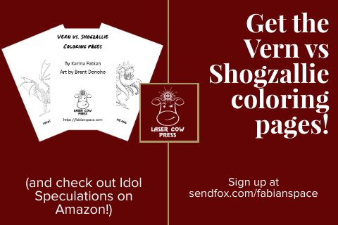 What’s more fun than a DragonEye novel? The Vern Coloring Pages! Sign up for my newsletter at sendfox.com/fabianspacebef… September 7. I’m sending the coloring pages to all my readers on September 8.