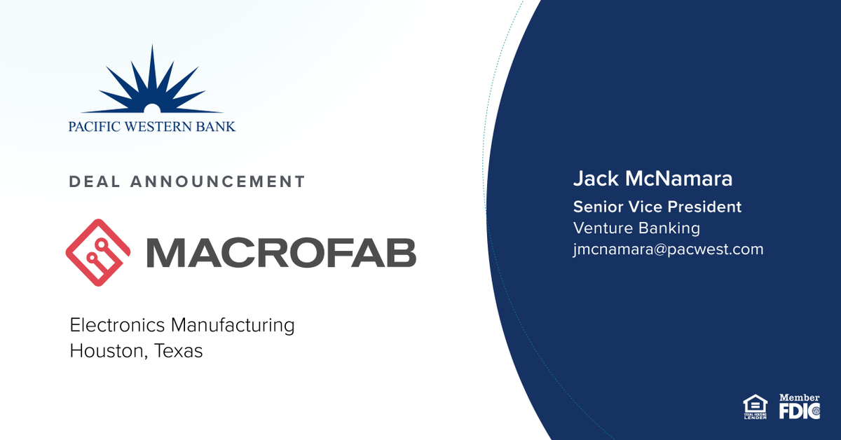 We're excited to work with the team @MacroFab! bit.ly/3YIq9GJ #dealannouncement