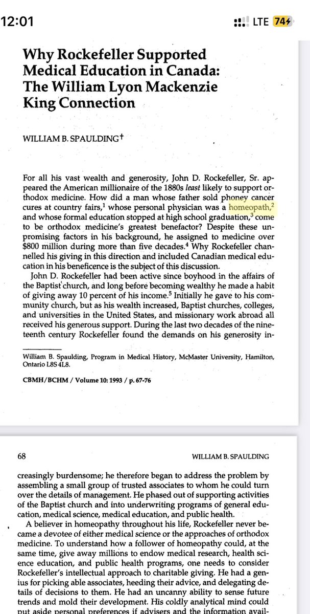 physicianHamid's tweet photo. A believer in homeopathy throughout his life, Rockefeller never be- came a devotee of either medical science or the approaches of orthodox medicine. https://t.co/gtHIwYMpJy
