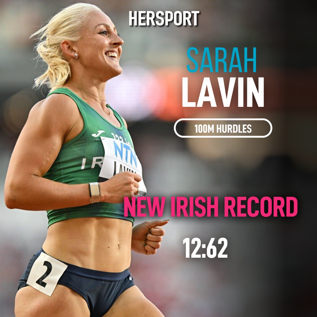 HerSportDotIE's tweet photo. SHE'S DONE IT!

12.62 and a NEW IRISH RECORD!

Lavin has been chasing Derval O'Rourke's 13 year record for some time and she's finally done it! Knocking 0.5s off her own PB!

Legend. Doesn't progress to the final but what a run. https://t.co/OK9jZfdCqT