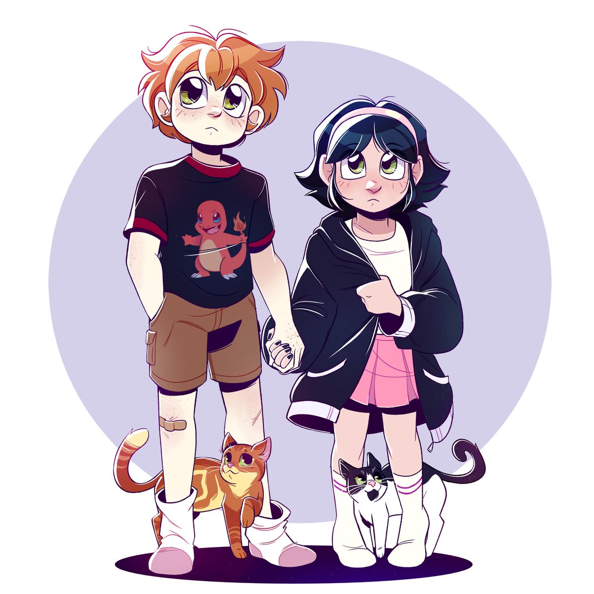 funneylizzie's tweet photo. Humanized my brothers kitty cats for his girlfriends birthday hehehe https://t.co/4HoAtggsLf
