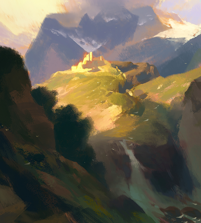 NathanFowkesArt's tweet photo. Mountain ruins. https://t.co/afIgmepRSR