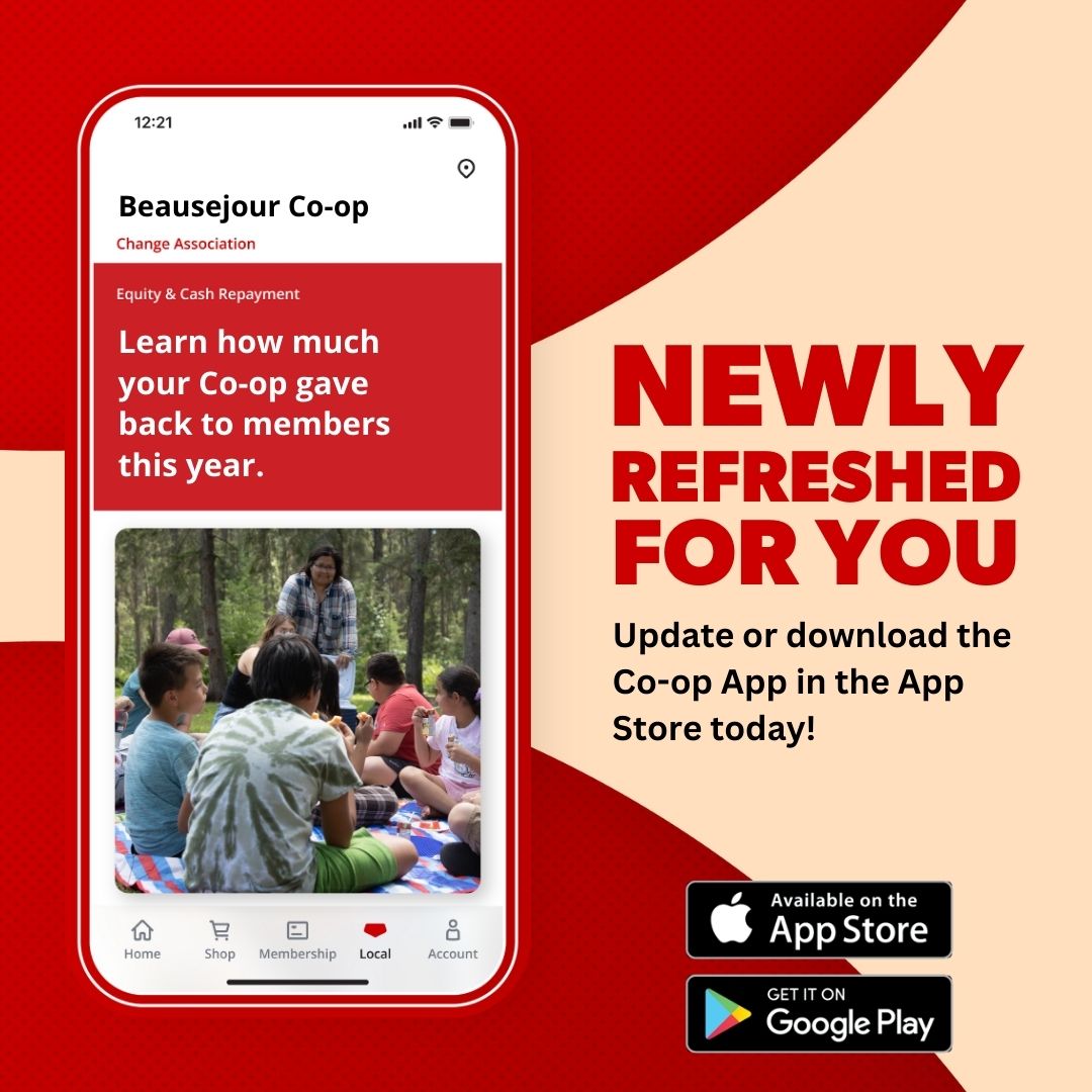 The new Co-op app is here! 📱 We’ve kept all the features you know and love with new features to make your Co-op experience even better. Find news and updates from your local Co-op, all of your membership details, and access to all the online services that Co-op offers.