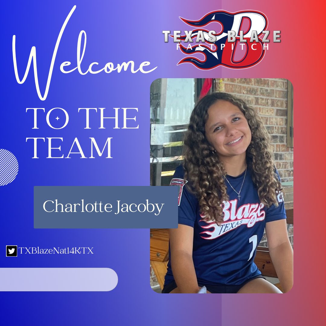 Welcome to the team, Charlotte Jacoby🔥🔥#BBlaze #BTheDifference #BCommitted #BlazeOn