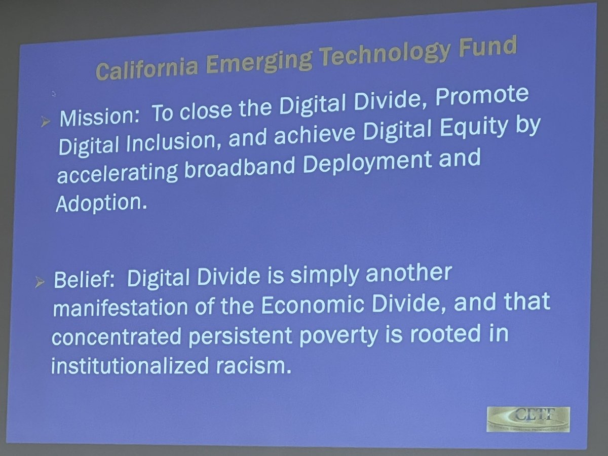 Dr. Miriam Aczel (@miriamaczel) on Twitter photo @AlejLeticia says CETF <a href="/net4allnow/">Internet for All Now</a> working to bridge the #digitaldivide “Failure is not an option—we must connect all households & ensure not just internet access, but digital literacy & access to healthcare.” <a href="/LatContraCancer/">LatinasContraCancer</a> working to increase Telehealth literacy
<a href="/citrisnews/">CITRIS</a> @AlejLeticia says CETF <a href="/net4allnow/">Internet for All Now</a> working to bridge the #digitaldivide “Failure is not an option—we must connect all households & ensure not just internet access, but digital literacy & access to healthcare.” <a href="/LatContraCancer/">LatinasContraCancer</a> working to increase Telehealth literacy
<a href="/citrisnews/">CITRIS</a>