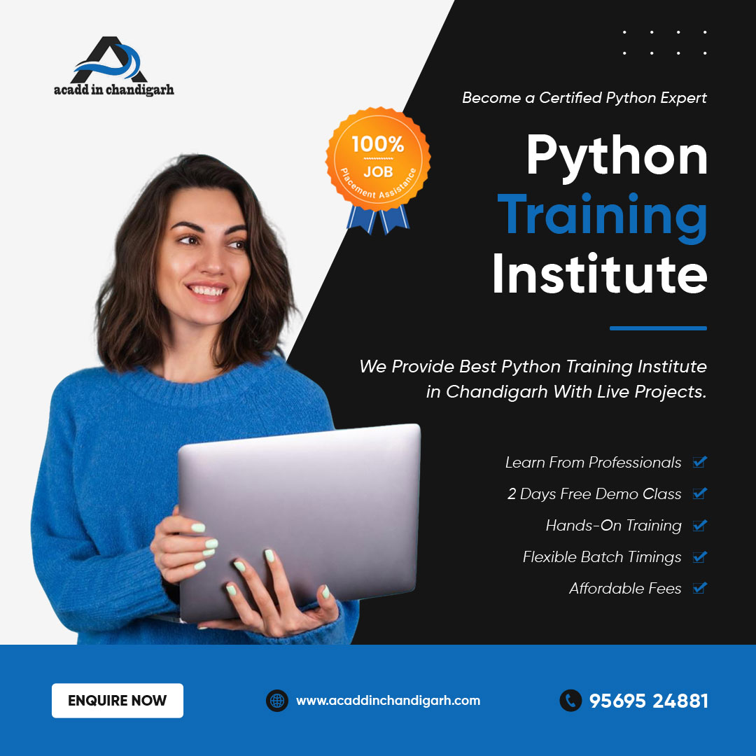 parveen29291459's tweet image. Chandigarh&apos;s Premier Python Training Institute

#TopPythonTraining: Master Python at Chandigarh&apos;s best institute.

📞 Call us at 9569524881 | 9888683366
9988997544 or 📧 email us at info@acaddinchandigarh.com for more information.
#PythonTrainingInstitute #AcaddinChandigarh