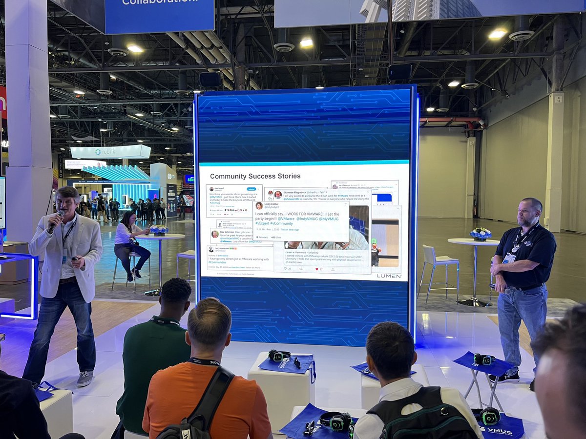 VMware User Group (@myvmug) on Twitter photo Did you get to check out <a href="/BradTompkins_/">BradTompkins_</a> and <a href="/vMikeMast/">Mike Masters</a> speak about community success stories from <a href="/MyVMUG/">VMware User Group</a> at the <a href="/lumentechco/">Lumen</a> in the Expo at <a href="/VMwareExplore/">VMware Explore</a>? How has VMUG impacted you and your career? #VMUGatVMWareExplore Did you get to check out <a href="/BradTompkins_/">BradTompkins_</a> and <a href="/vMikeMast/">Mike Masters</a> speak about community success stories from <a href="/MyVMUG/">VMware User Group</a> at the <a href="/lumentechco/">Lumen</a> in the Expo at <a href="/VMwareExplore/">VMware Explore</a>? How has VMUG impacted you and your career? #VMUGatVMWareExplore