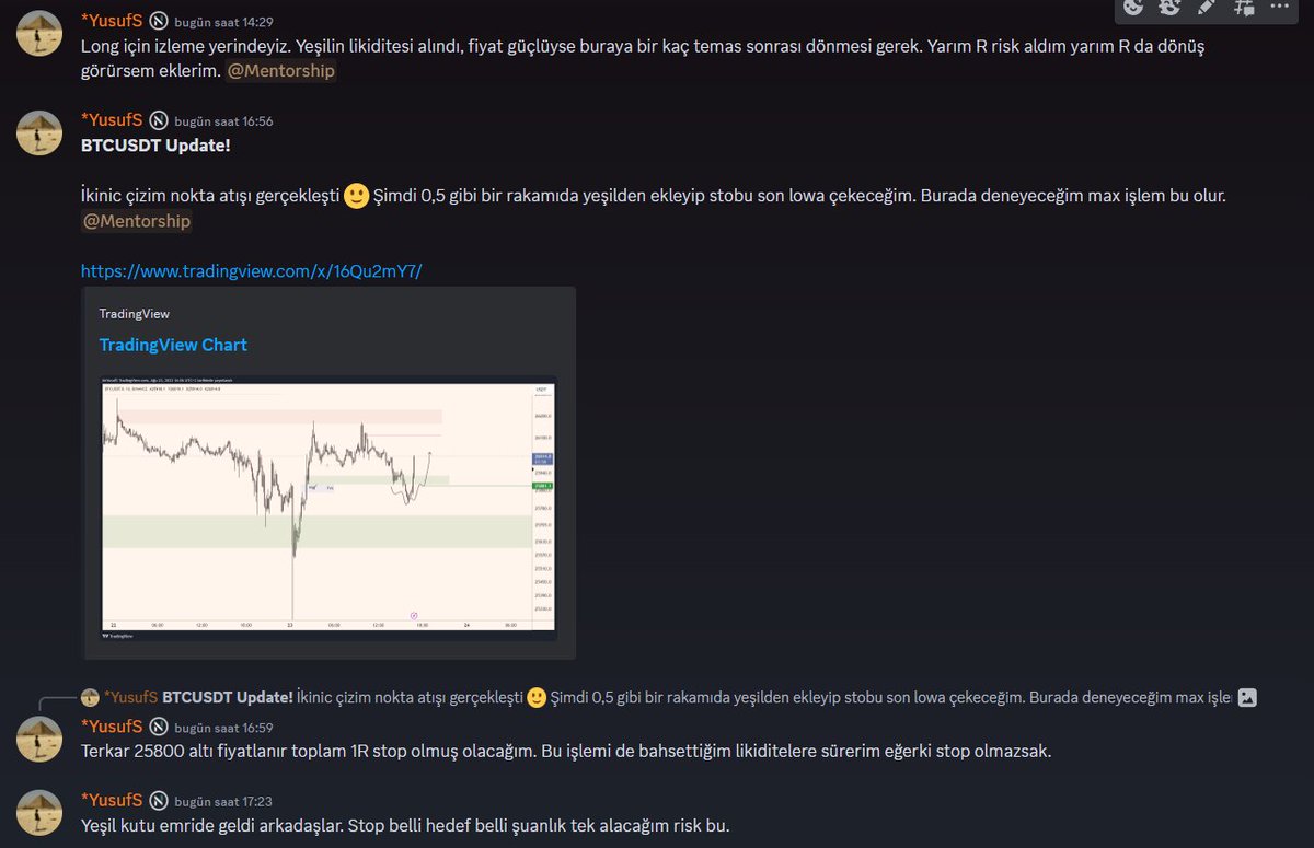 traderyusufnoon's tweet photo. $BTC Long ���

Noon Trading'te sabah ki analizde bias belirlendi, düşünce ve işlem şekilleri paylaşıldı. Ardından gerçekleşen fiyat hareketinde güncelleme geçildi ve pozisyon alındı. Hepsi öğretici, adım adım ve net. Sonucu 3R + hala devam ediyor kalanı...

İnceleyebilirsiniz 🫡