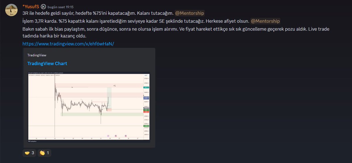 traderyusufnoon's tweet photo. $BTC Long ���

Noon Trading'te sabah ki analizde bias belirlendi, düşünce ve işlem şekilleri paylaşıldı. Ardından gerçekleşen fiyat hareketinde güncelleme geçildi ve pozisyon alındı. Hepsi öğretici, adım adım ve net. Sonucu 3R + hala devam ediyor kalanı...

İnceleyebilirsiniz 🫡