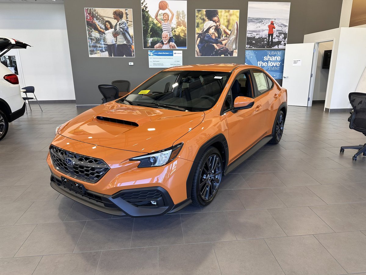 thelanjampod's tweet image. A 2023 Subaru WRX in the showroom 

#subaru #subaruwrx #boxerengine