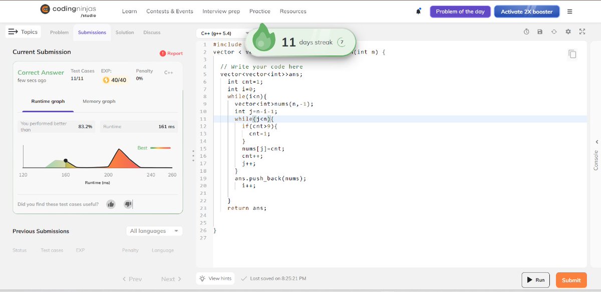 dashingboy10101's tweet image. Day 11 problem of #NinjaSlayground

#CodingNinjasOff
@CodingNinjasOff
@drinkslaycoffee