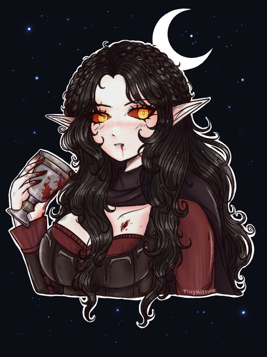 tinykitsunearts's tweet photo. serana fanart 🌙
with long hair and ears because i said so
#Skyrim #theelderscrolls #Fanart #seranaskyrim #serana #AnimeArt #waifu https://t.co/xkJSM1TlXV