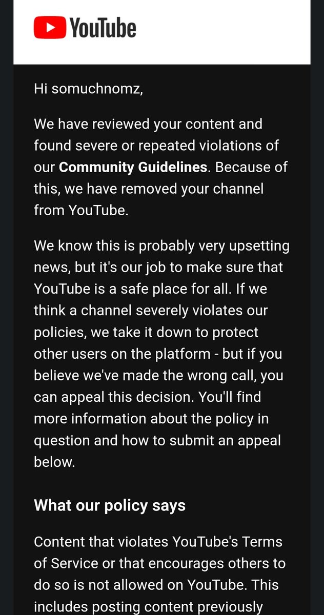 MadebyTigz's tweet photo. I'm so sad.  I made a new youtube channel for me and my boo's food and cooking adventures but Youtube's automated system shut it down.  All we're doing is cooking together in all the videos so I don't get it. I sent an appeal so hopefully someone at @youtube fixes it. 😫🙏 https://t.co/NrFtlBDkdh