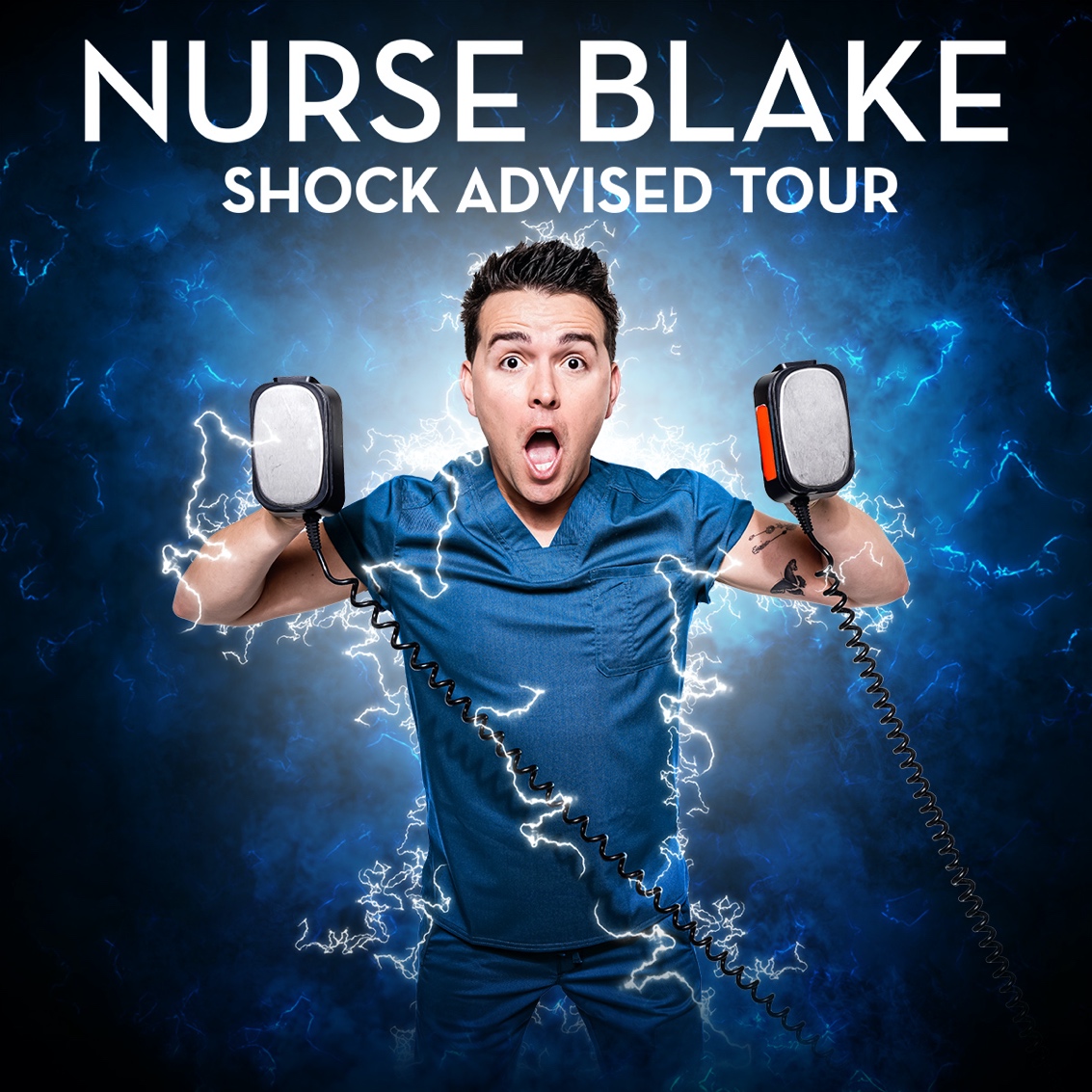 STAND CLEAR! Nurse Blake is coming to the Southern Alberta Jubilee Auditorium on Sept 1 and the Northern Alberta Jubilee Auditorium on Sept 2 and bringing his brand new comedy tour Shock Advised! Don’t miss out and buy your tickets today because this is going to get WILD!