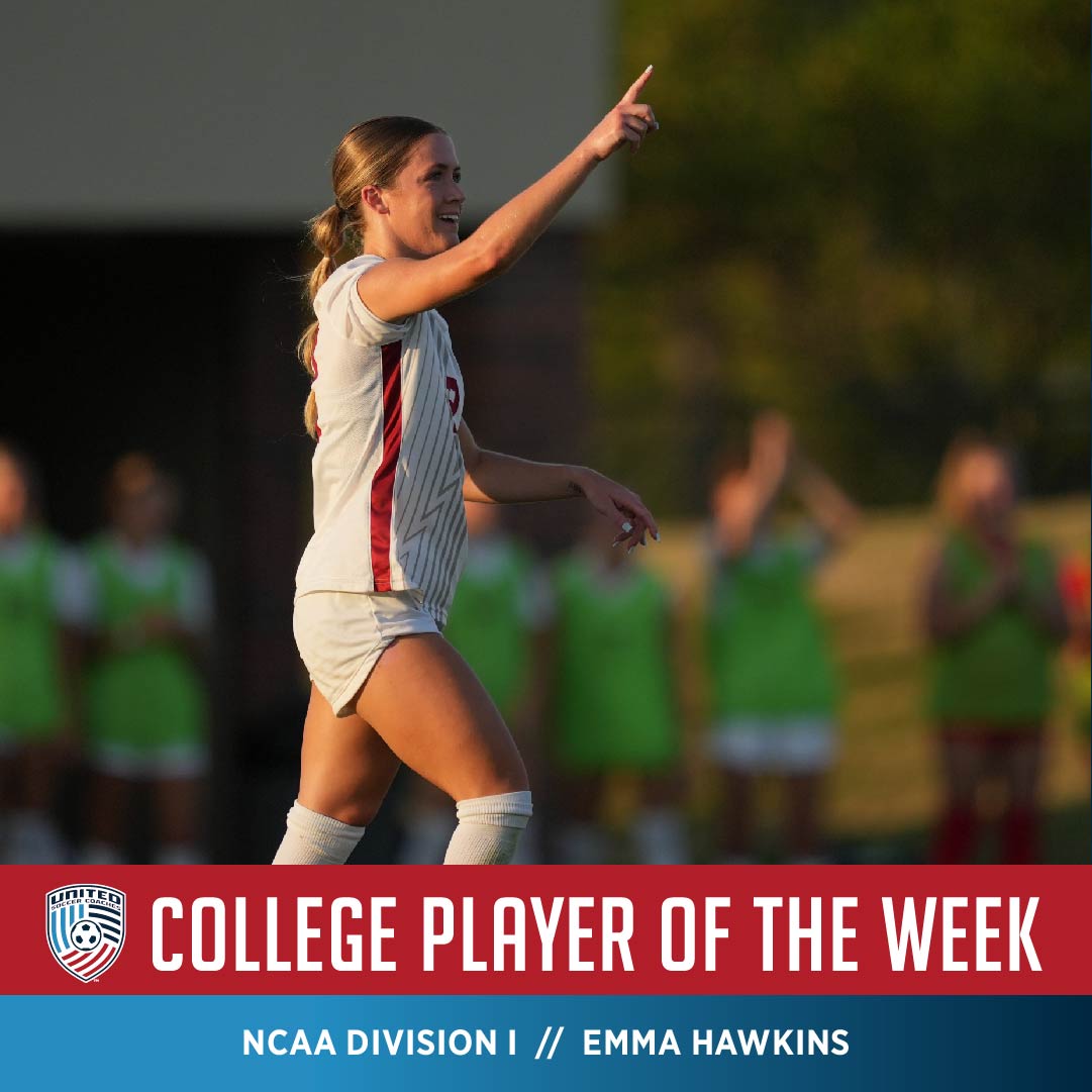 This week, United Soccer Coaches honored <a href="/ou_wsoccer/">Oklahoma Soccer</a> senior forward Emma Hawkins as the College Player of the Week.

The United Soccer Coaches College Players of the Week are announced every Tuesday throughout the fall college regular season.

Read more: bit.ly/3qJHJO0
