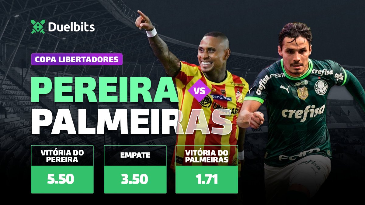 🚨 PROMOÇÃO RELÂMPAGO 🚨

🔮 Palpite certo = 💰 $3 pra você! 🔮

Para participar de um RT e Like!

Acerte o resultado do jogo Deportivo Pereira vs Palmeiras e concorra a uma grana extra! Se houver empate, resolveremos na roda da sorte durante a live de Quinta.
#Libertadores2023