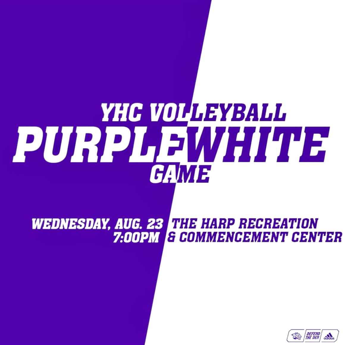 Come out and support your YHC Volleyball Team tonight in the Rec  at 7pm for the Purple v White Game!
