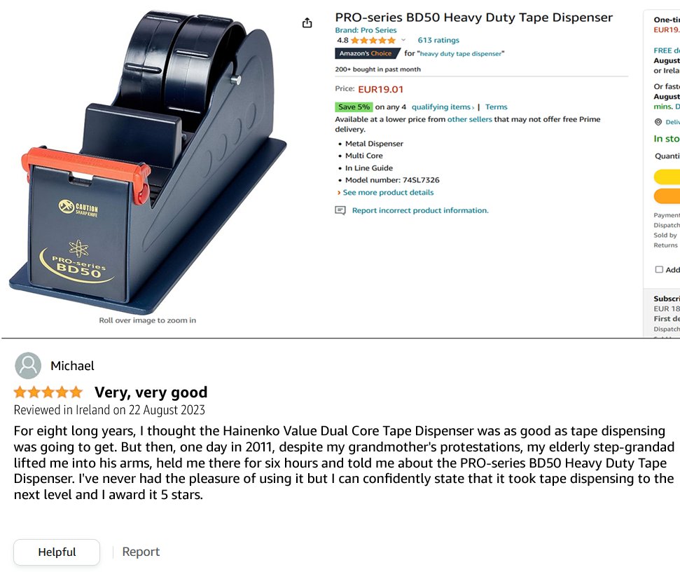 Michael1979's tweet photo. The advancement in tape dispensing technology over the years has been incredible https://t.co/FCPiCL9i1W