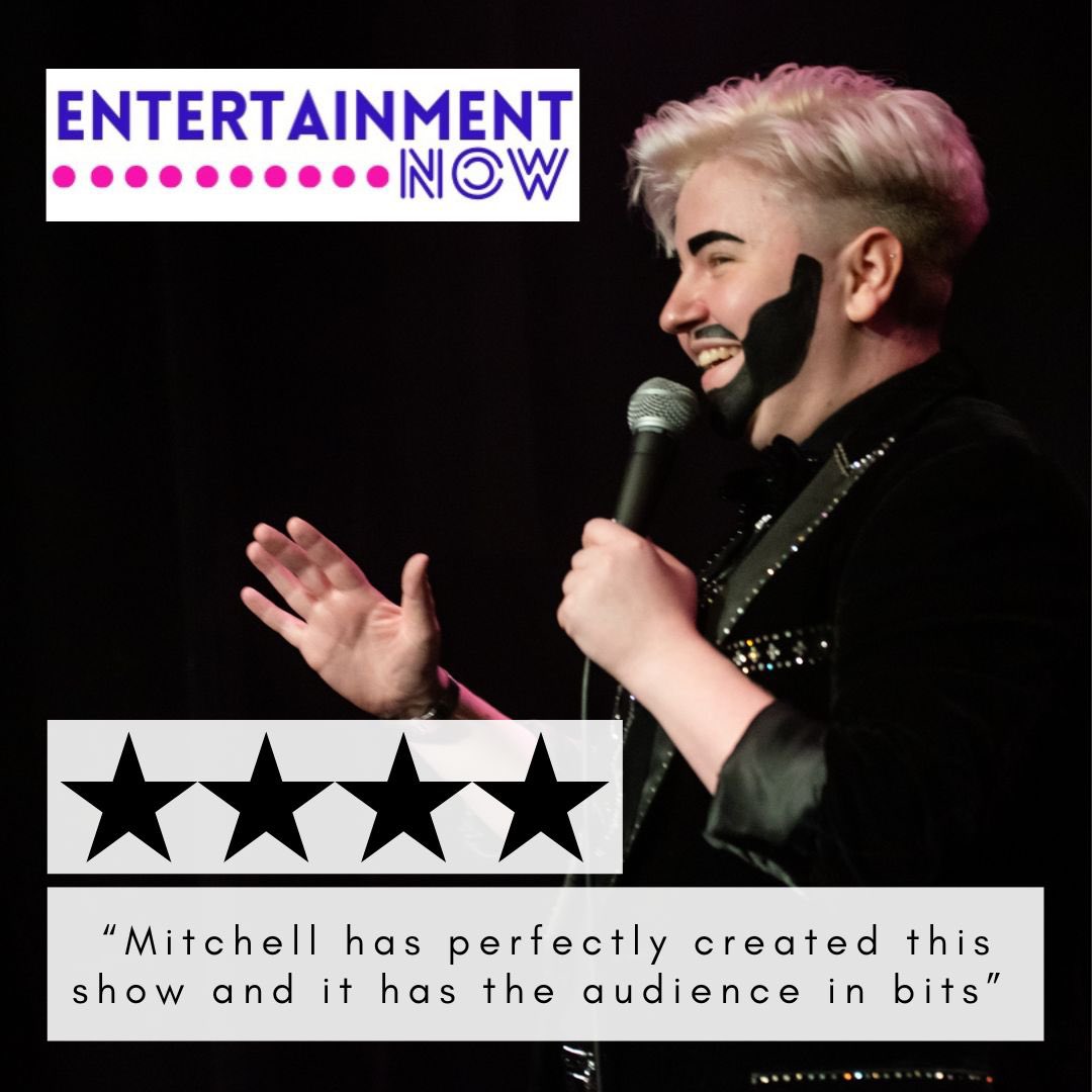 ⭐️ ⭐️ ⭐️ ⭐️ from @EntmtNow !!! John Travulva and I are thrilled, and if YOU want to see the show you can come to our EXTRA one tomorrow (Thurs) at 11:10! 📸 = @littlekatphotos