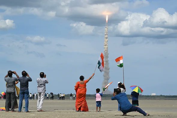 virgingalactic's tweet photo. Congratulations to India and the entire @ISRO Chandrayaan 3 crew! It serves as a reminder that venturing into space is no easy feat, and touching down on the Moon is an even more formidable challenge. We applaud the team's resilience and their success in accomplishing this momentous lunar landing. #SpaceForAll

🔗 Details: https://t.co/3JLp8T50QJ