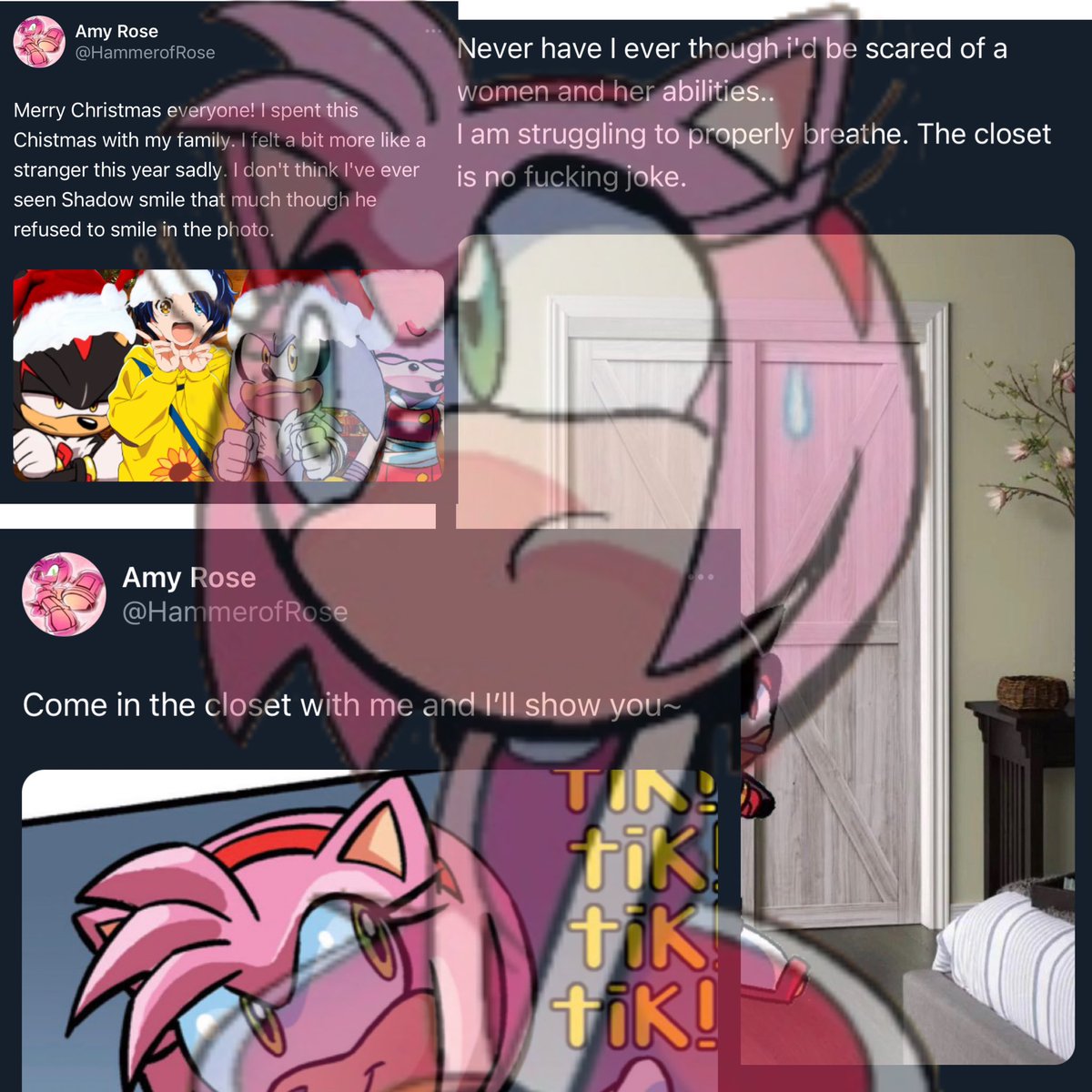 HammerofRose's tweet photo. @Mecha_s0nic @Green_Hill_Hero @ArmsOfDarkness @Thomasthegoat77 @FinalFister @NegaChaosWrath We don’t talk about the last time I “talked” to Shadow https://t.co/AOYjISDrjL