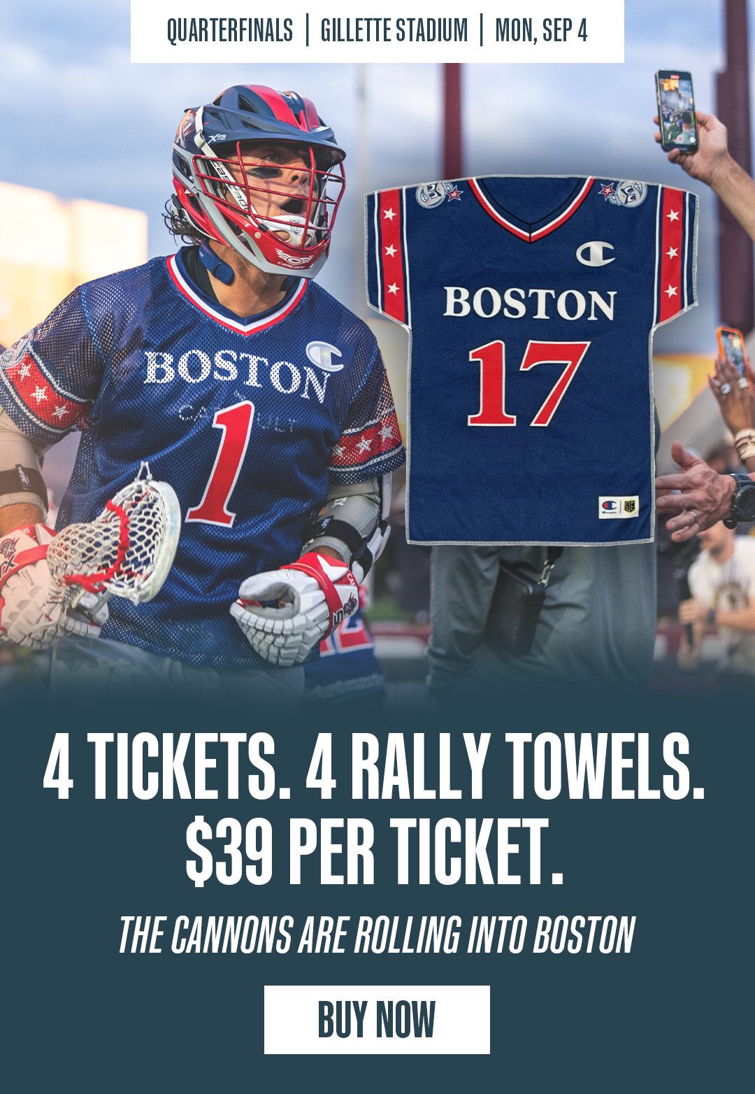 Cannons Lacrosse Club on X: SHIPPING UP TO BOSTON