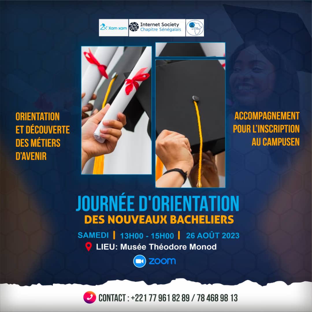2x_xamxam's tweet image. Rejoignez-nous au Musée Théodore Monod et sur Zoom le samedi 25 août, de 13h à 15h. 
En partenariat avec @isocsenegal, pour une séance de conseil d&apos;orientation pour les nouveaux bacheliers ! 🌟 

Ne manquez pas cette opportunité ! 

#Xamxam2x #Orientation2023 #IsocSénégal