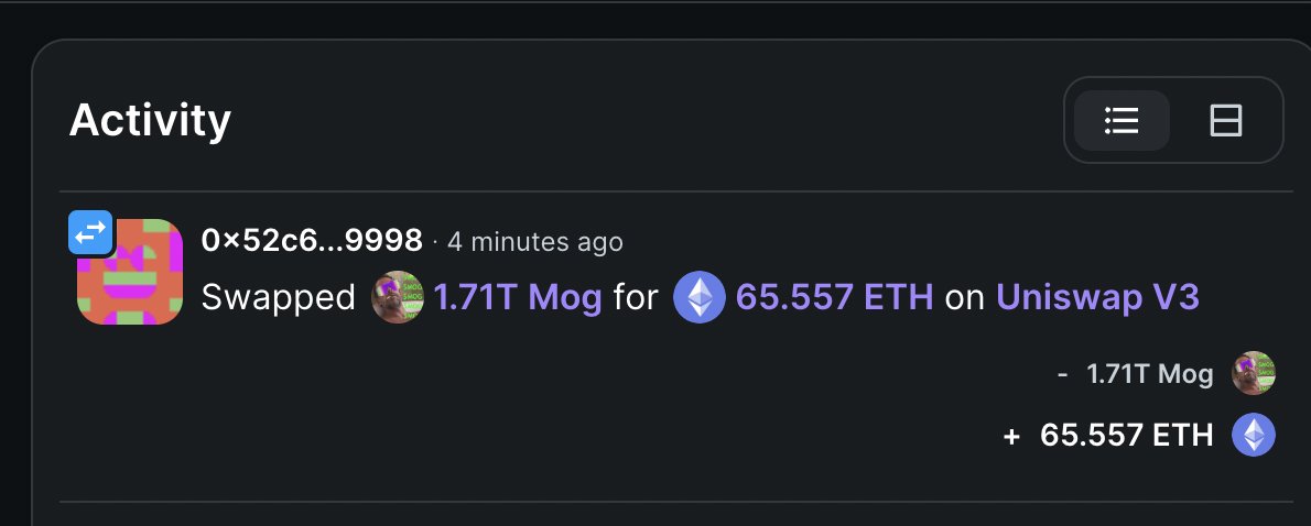 smithcrc's tweet photo. @VoldiemortEth @JaredBOTMEV $MOG they are planning a big dump, don't be fooled https://t.co/lYMmJSzpWG