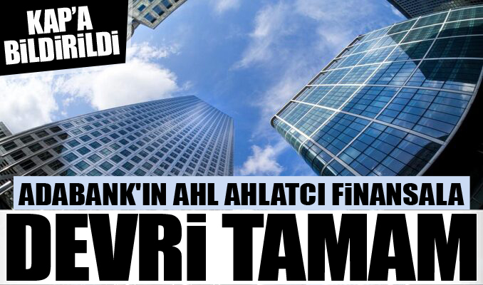 borsagundem's tweet photo. KAP'a bildirildi: Adabank'ın AHL Ahlatcı Finansala devri tamamlandı #AHGAZ #VAKBN #AKBNK #HALKB #adabank #ahlatcıfinans - https://t.co/szwoIMsSFD https://t.co/jYKYbmY2gY