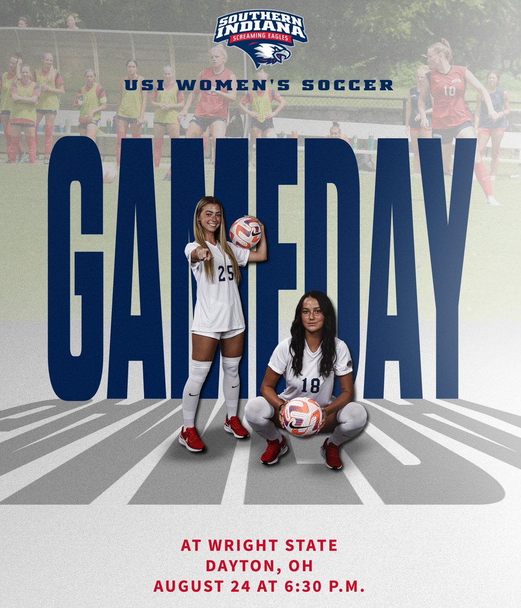 𝐋𝐄𝐓'𝐒 𝐆𝐎!⚽️🦅

@usiwomenssoccer seeks a road result tonight in a matchup against Wright State. There is no broadcast coverage for the game.

🆚 <a href="/WSU_wSoccer/">Wright State Women's Soccer</a>
📍 Dayton, Ohio
🔗 bit.ly/45DEupX
#GoUSIEagles #OVCit