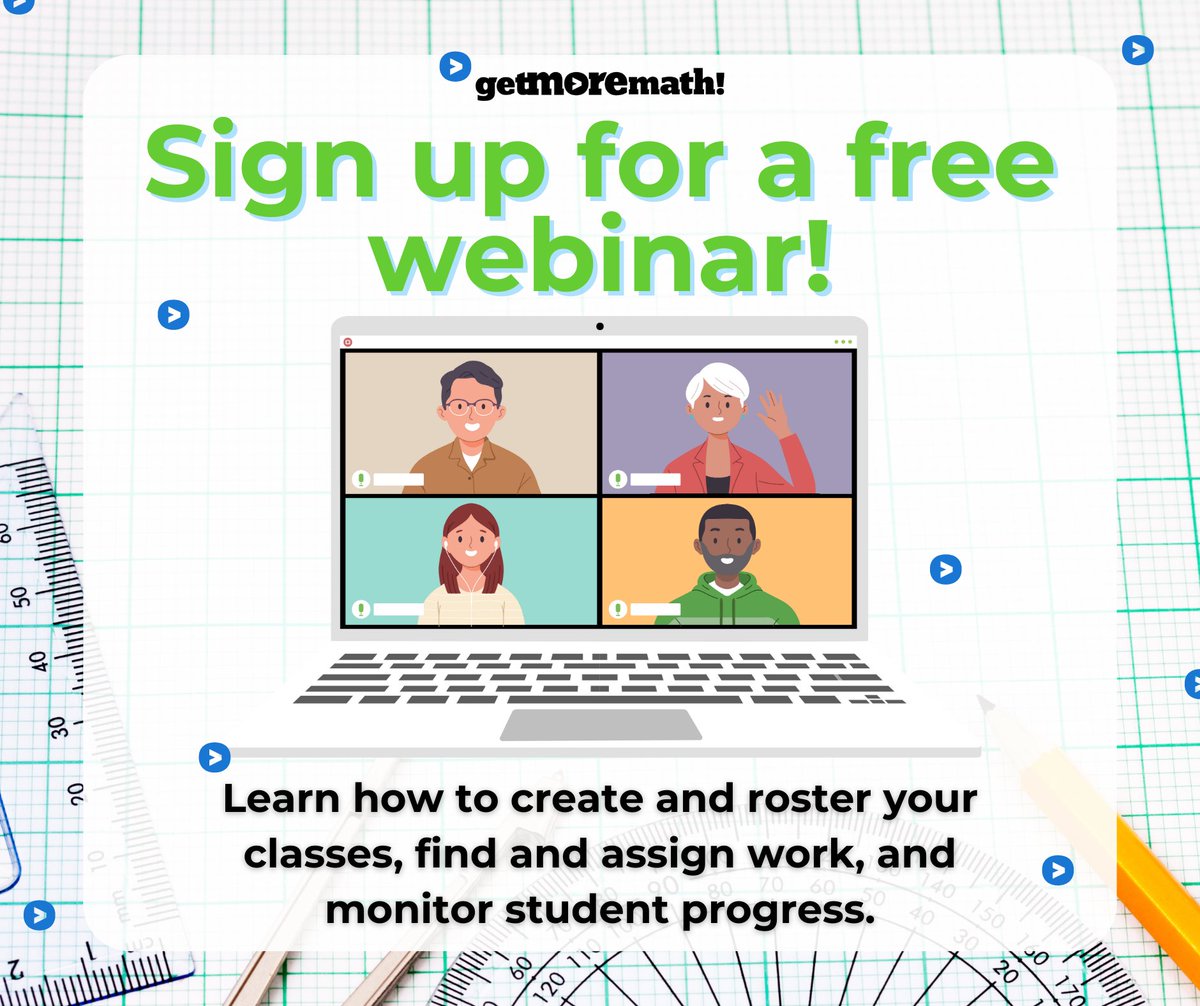 Did you know GMM is offering free webinars to get your school year started right?

Click the link to sign up! getmoremath.com/2023-webinar/

*The session is offered on multiple dates. Use the drop down during sign up to choose the date and time that works best for you.