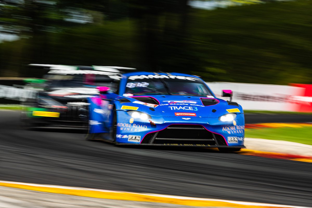 Blue Flash.

The Racer’s Group Aston Martin Vantage GT3 has now finished on the podium four times in the 2023 GT World Challenge US Series, thanks to third place in Race 1 at Road America last weekend.

#AstonMartin #Vantage #GTWorldChAm