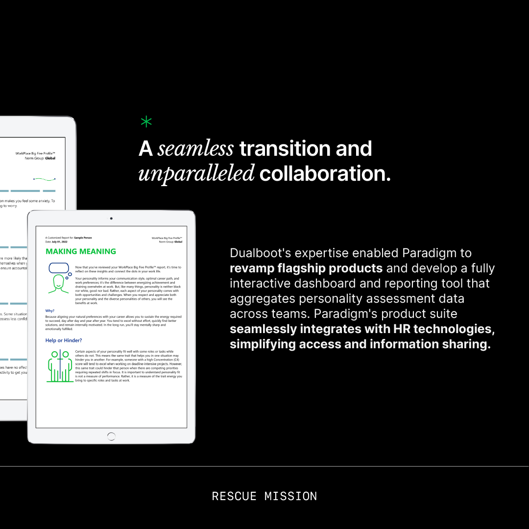 dualboot_ptrs's tweet image. We partnered with @PersonalityLabs to redefine personality assessments and drive personal growth.

Read more in our latest Case Study: bit.ly/3slcsBf

#DualbootPartners #CaseStudy #SoftwareDevelopment #Innovation