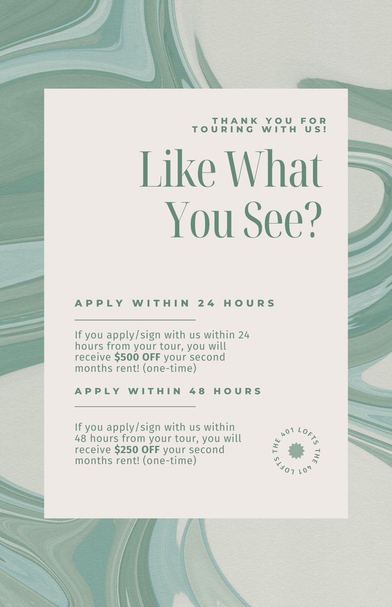 401Lofts's tweet image. SPECIALS SPECIALS!!!