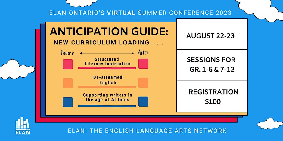 Thank you @ELANontario for a fantastic conference! It was amazing to take in the brilliance of @biblioracle, @RebekahODell1, @mslongpre, @mslajeunesse, @MrsHackett305, & many others! I'm looking forward to implementing many new ideas during the upcoming year! #ELANanticipates