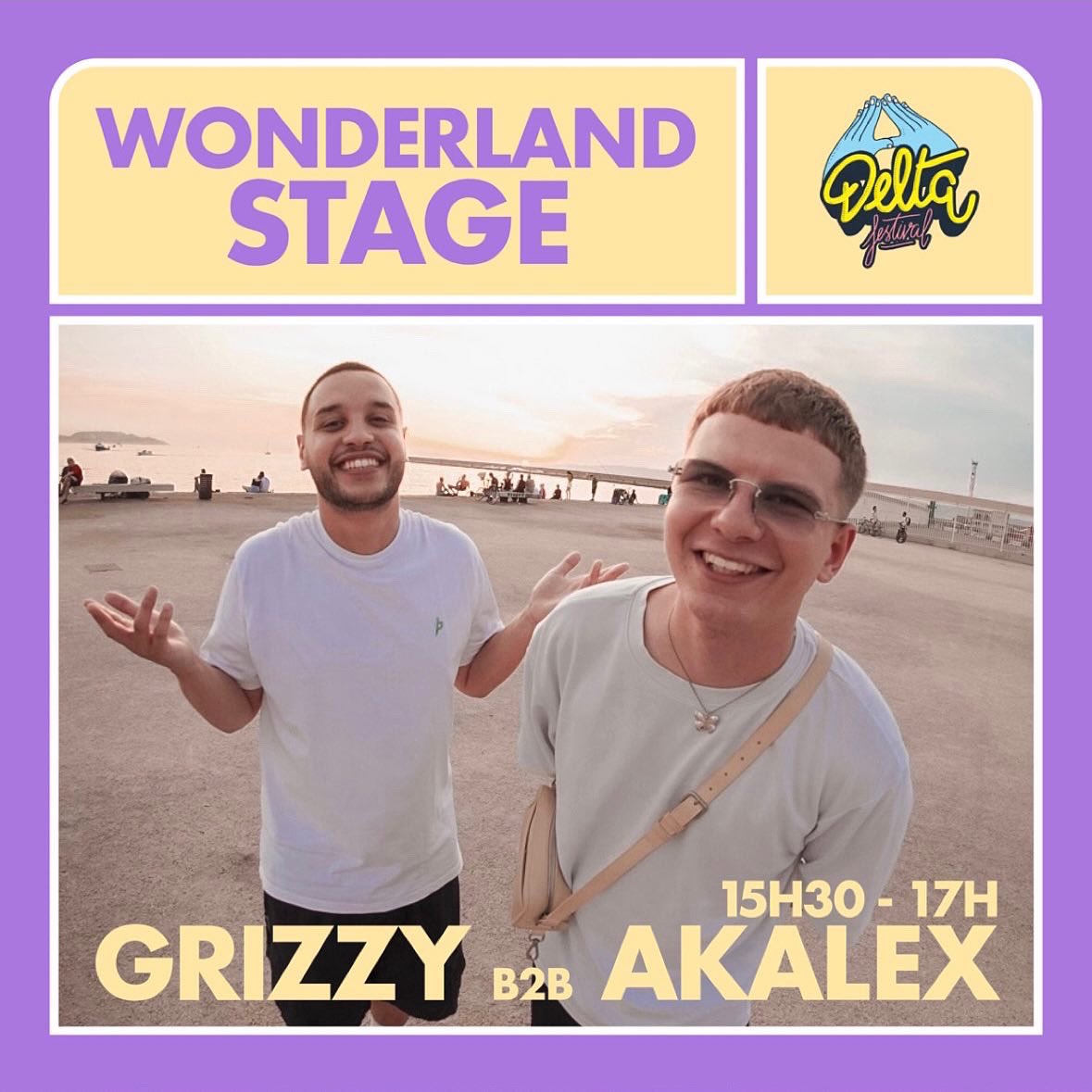 DEMAIN ‼️🏄🏼‍♂️

Delta Festival avec <a href="/grizzy_bbk/">probably grizzy 🌿</a> 

15h30 - 17h - WONDERLAND STAGE 

LETS GOOOOOO 💜🥵