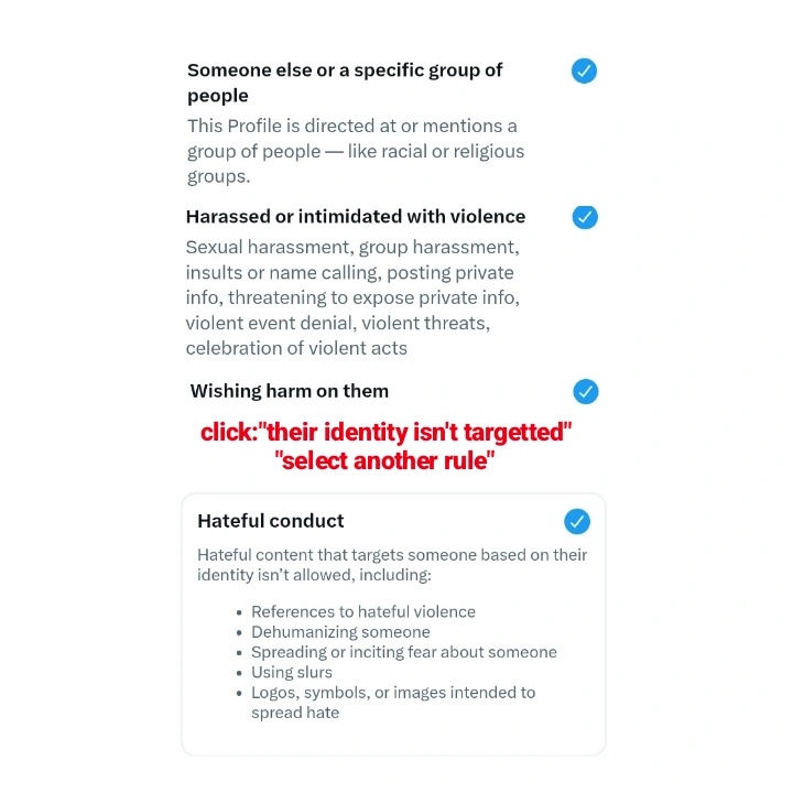 [⚠️] MASS REPORT. DON'T ENGAGE.

wishing harm and sending d-threats towards 🐨.

🔗 x.com/kyucat1489221

⛔️ report as: harassment > wishing harm on them > hateful conduct > add tweets > BLOCK!