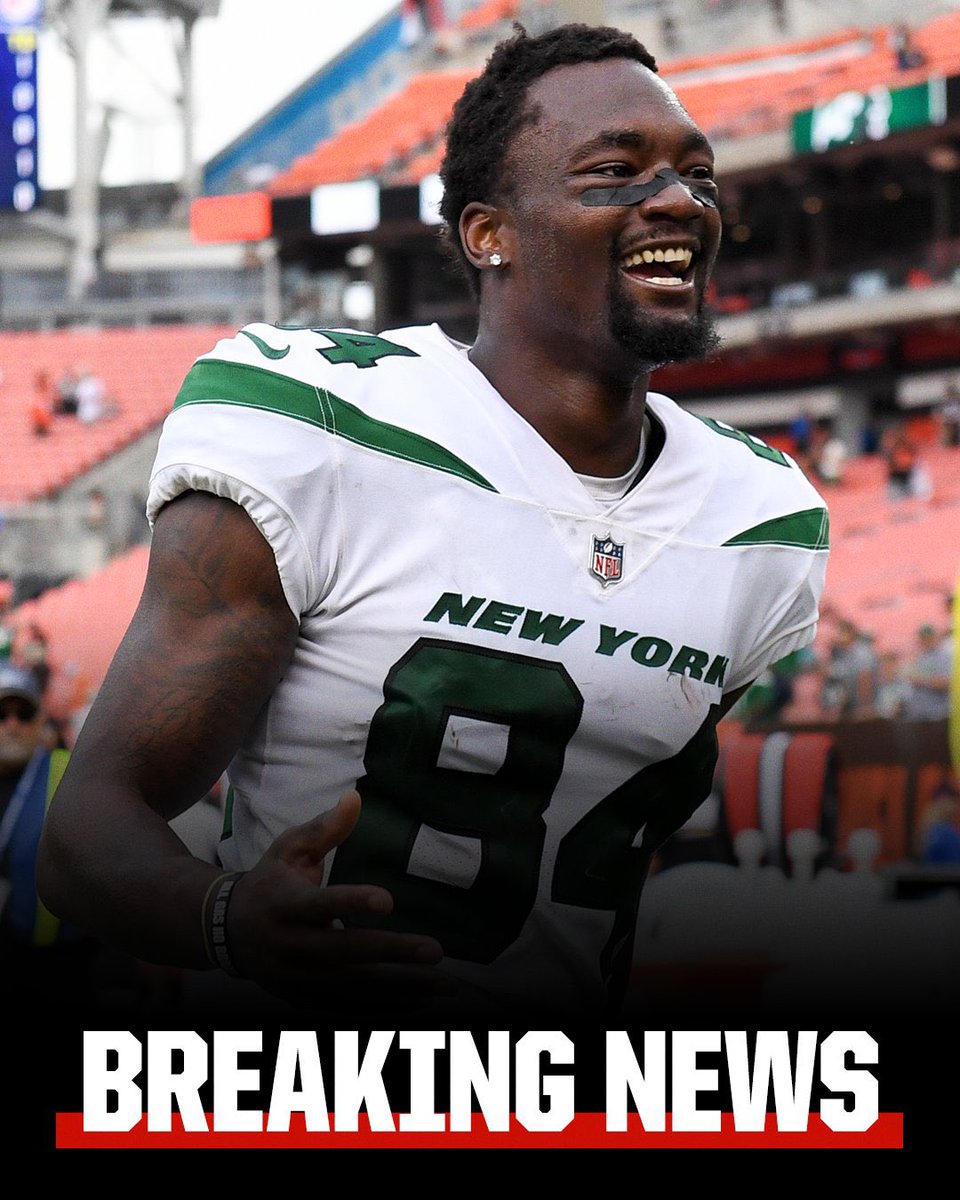 GregRosenews's tweet photo. BREAKING: Jets WR Corey Davis is retiring from the NFL after 5 seasons.
He will forfeit the remaining $10.5M on his $37.5M deal signed in 2021.
#jets #coreydavis #NFL #titans https://t.co/wsARLZQ4RC