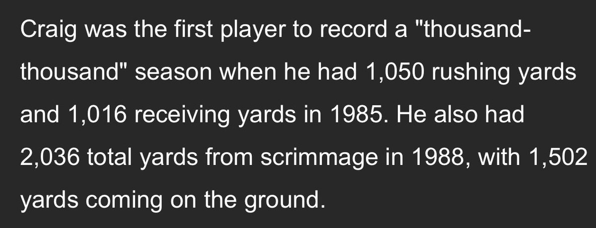 ayesha5683's tweet photo. Hey @NFL @nflnetwork The disrespect shown to Roger Craig by Hall of Fame voters is ridiculous. He defined the role of running back. Per @49erswebzone #49ERS #FTTB #RogerCraigHOF #NFLHOF
#Canton https://t.co/msAToT03Hc