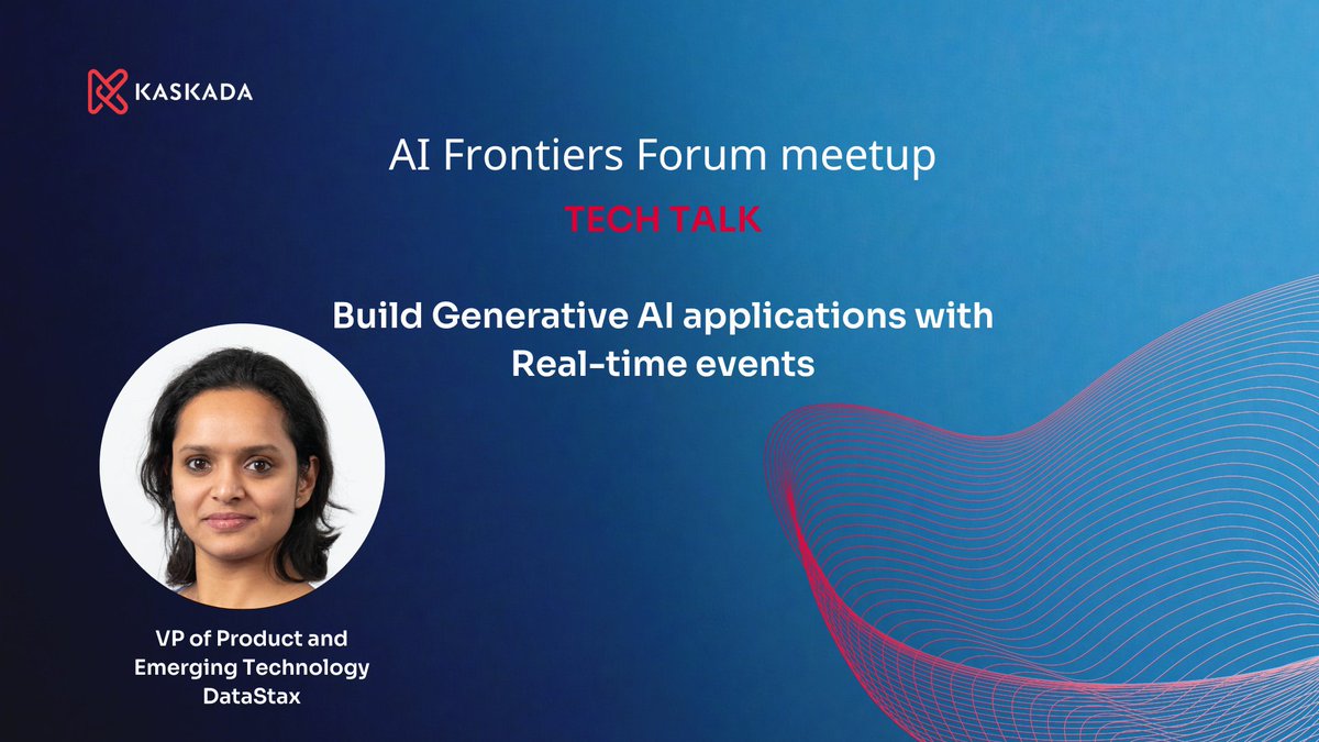 Excited about creating Generative AI apps with real-time events? Don't miss out on our upcoming session on August 25th, 7pm PST! Reserve your spot now!
tinyurl.com/52783bjm
#ai #generativeai #techtalk