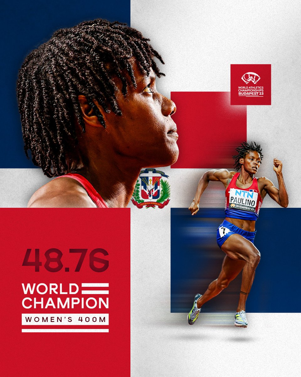 DOMINANCE 

🇩🇴's <a href="/Marileidy_P/">Marileidy Paulino OLY</a> storms to 400m glory as she crushes her national record with 48.76 🔥

#WorldAthleticsChamps