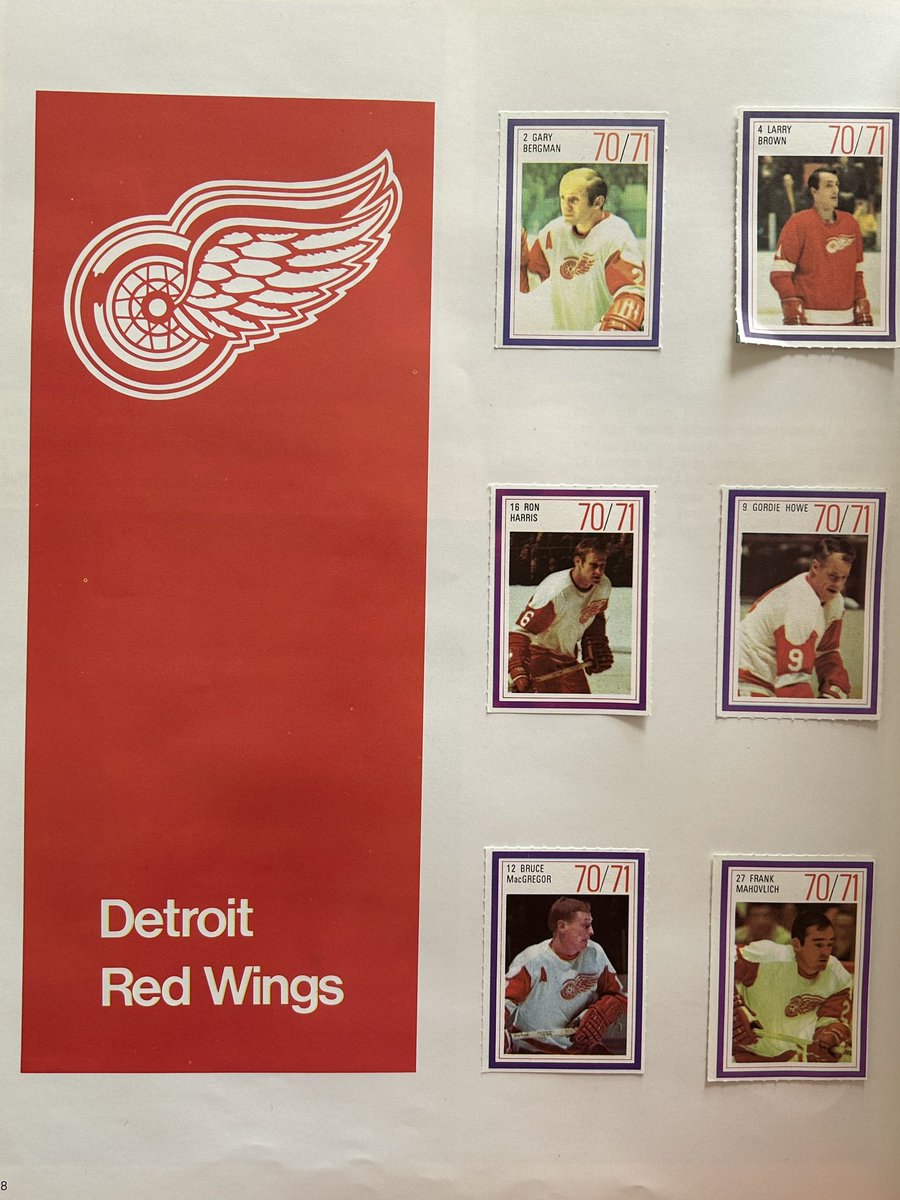 Claude6Landry's tweet photo. 1970-71 Album Esso #GordieHowe #DonLuce 
#FrankMahovlich https://t.co/UGs5dCSD3A