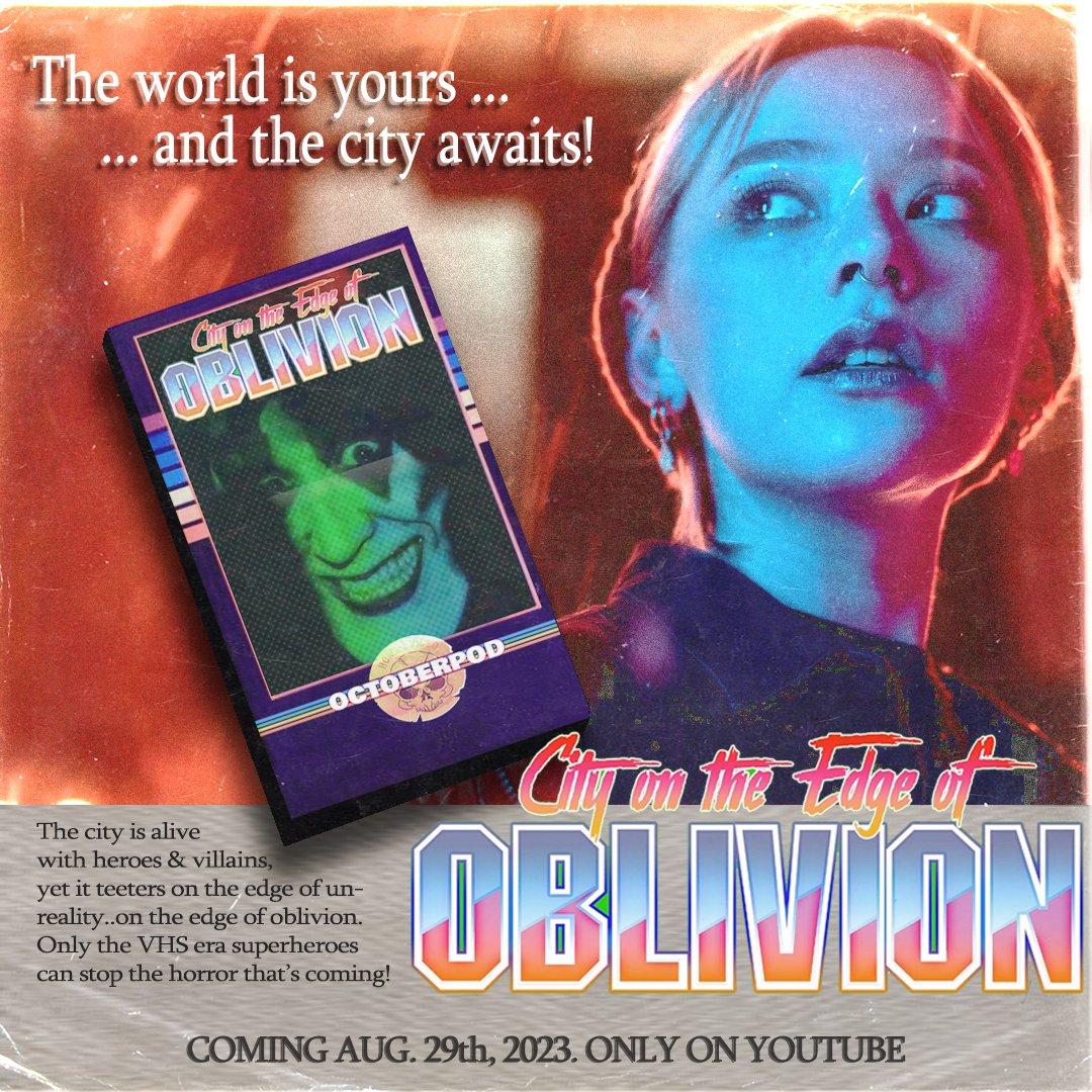 Octoberpod (@octoberpodvhs) on Twitter photo The world is yours ... and the city awaits! Octoberpod presents CITY ON THE EDGE OF OBLIVION! Coming to YouTube 🚨TUES 8/29/23🚨
SPECIAL GUESTS: @freshhellpod @jtbrewscrime <a href="/3spookedgirls/">3 Spooked Girls</a> <a href="/ReverieCrimePod/">Paige🎙️</a> PROMOS: <a href="/SCSK_podcast/">Spine Chillers and Serial Killers</a> <a href="/Nopevillecast/">Nopeville Podcast</a> <a href="/ourtruecrimepod/">OurTrueCrimePodcast</a>
Subscribe today! The world is yours ... and the city awaits! Octoberpod presents CITY ON THE EDGE OF OBLIVION! Coming to YouTube 🚨TUES 8/29/23🚨
SPECIAL GUESTS: @freshhellpod @jtbrewscrime <a href="/3spookedgirls/">3 Spooked Girls</a> <a href="/ReverieCrimePod/">Paige🎙️</a> PROMOS: <a href="/SCSK_podcast/">Spine Chillers and Serial Killers</a> <a href="/Nopevillecast/">Nopeville Podcast</a> <a href="/ourtruecrimepod/">OurTrueCrimePodcast</a>
Subscribe today!