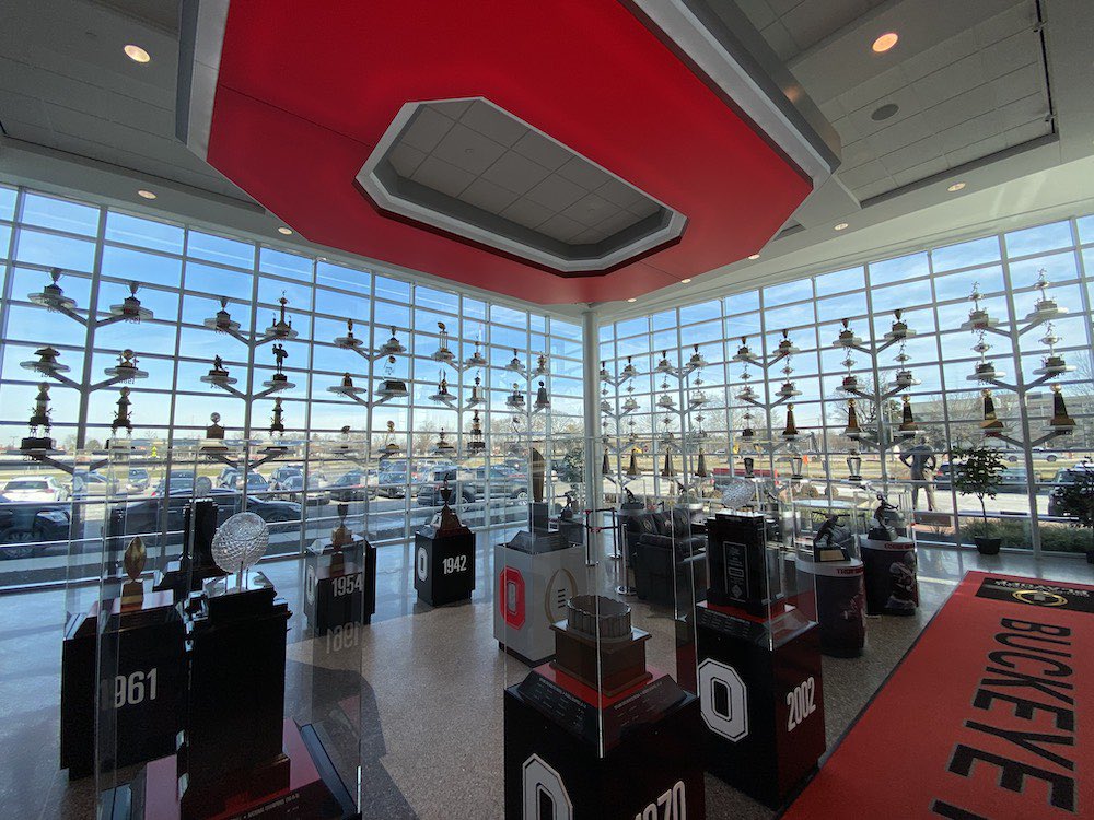 FFbuckCLE's tweet photo. 2 schools Trophy rooms. https://t.co/a18T0L6CAT