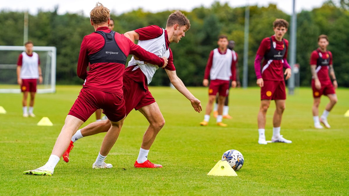 MotherwellFC's tweet photo. Full focus on Saturday 🏃‍♂️ https://t.co/eW3LBne6Cn