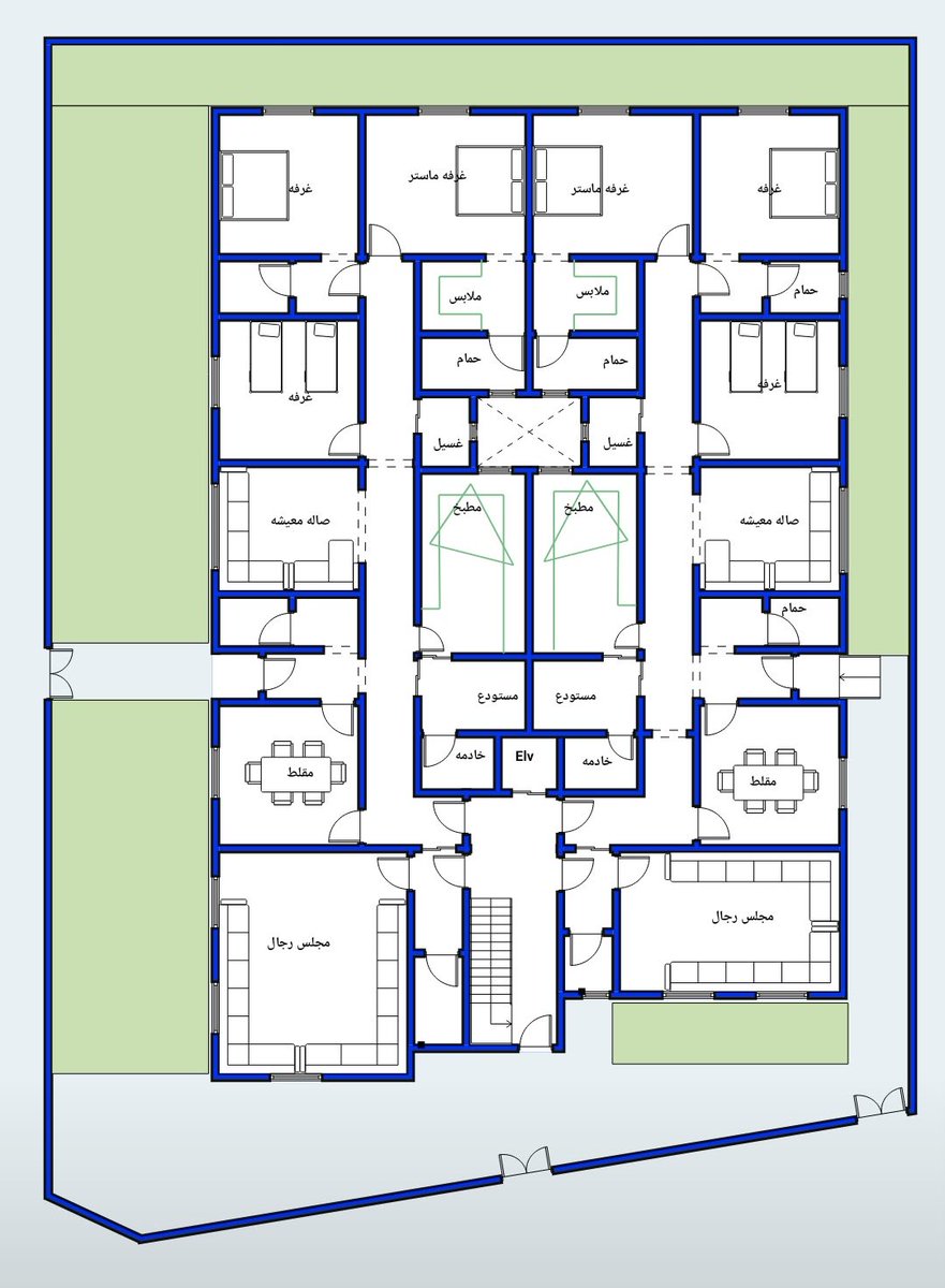 عماره سكنيه دور واحد <a href="/AL1000A/">عبد الله -مخططات فلل</a>