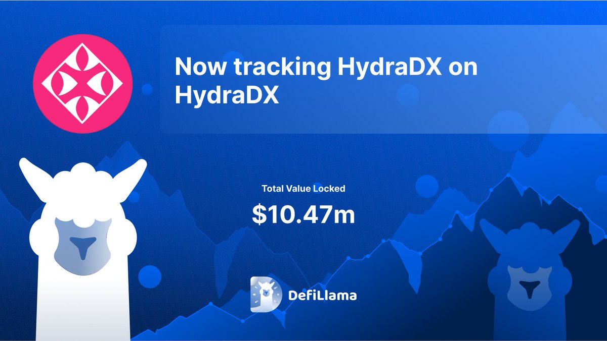 DefiLlama's tweet photo. Now tracking @hydra_dx AMM on @hydra_dx 

An AMM which unlocks unparalleled efficiencies by combining all assets in a single trading pool https://t.co/GagGkUOouZ