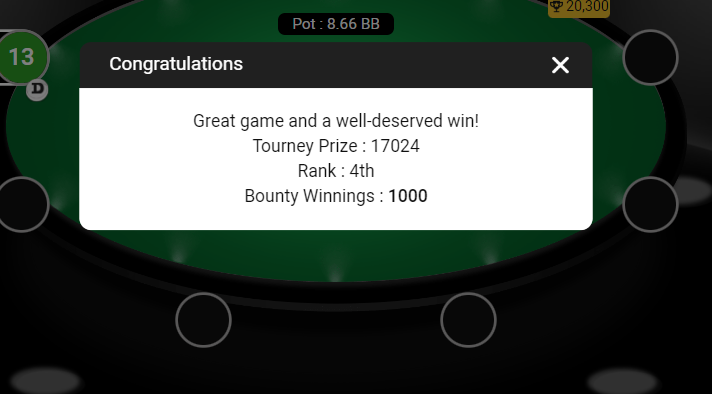 brawd375's tweet photo. Boom! 💥18K in k/o #PokerTournament 0.3M GTD. Lets keep learning and crushing guys💪🔥🔥#adda52 #poker https://t.co/B3dxywIMhO