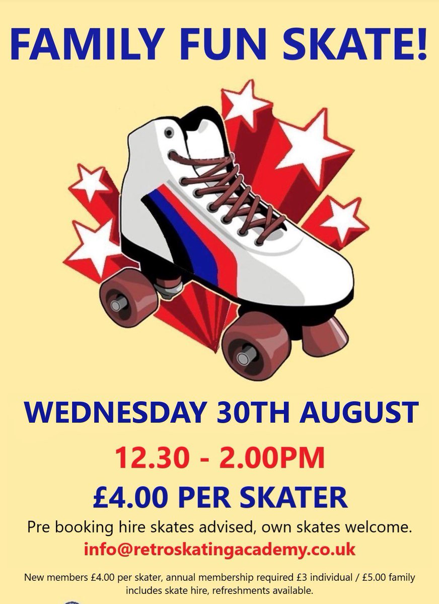 RetroSkatingAc's tweet photo. NEXT WEDNESDAY! #greatyarmouth #rollerskating https://t.co/6aiNkwC1tW