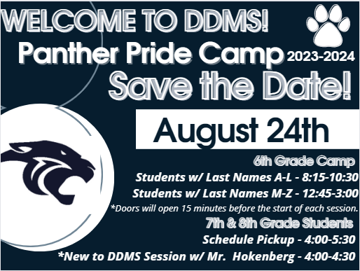 DavisDriveMS's tweet photo. Welcome to the 2023-2024 school year, Panthers! We are looking forward to seeing you tomorrow! 🐾 https://t.co/O77tUGFSgu